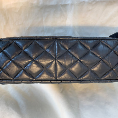 Chanel Classic Flap *Runway Rare* Hanger Large Reissue Bag In Black