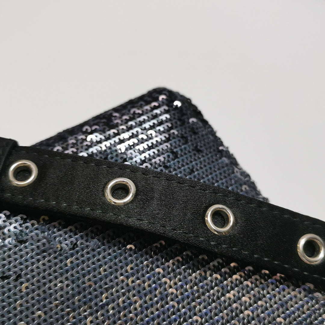 Dior Mini Lady Dior Satin Sequin Gradient Black Silver