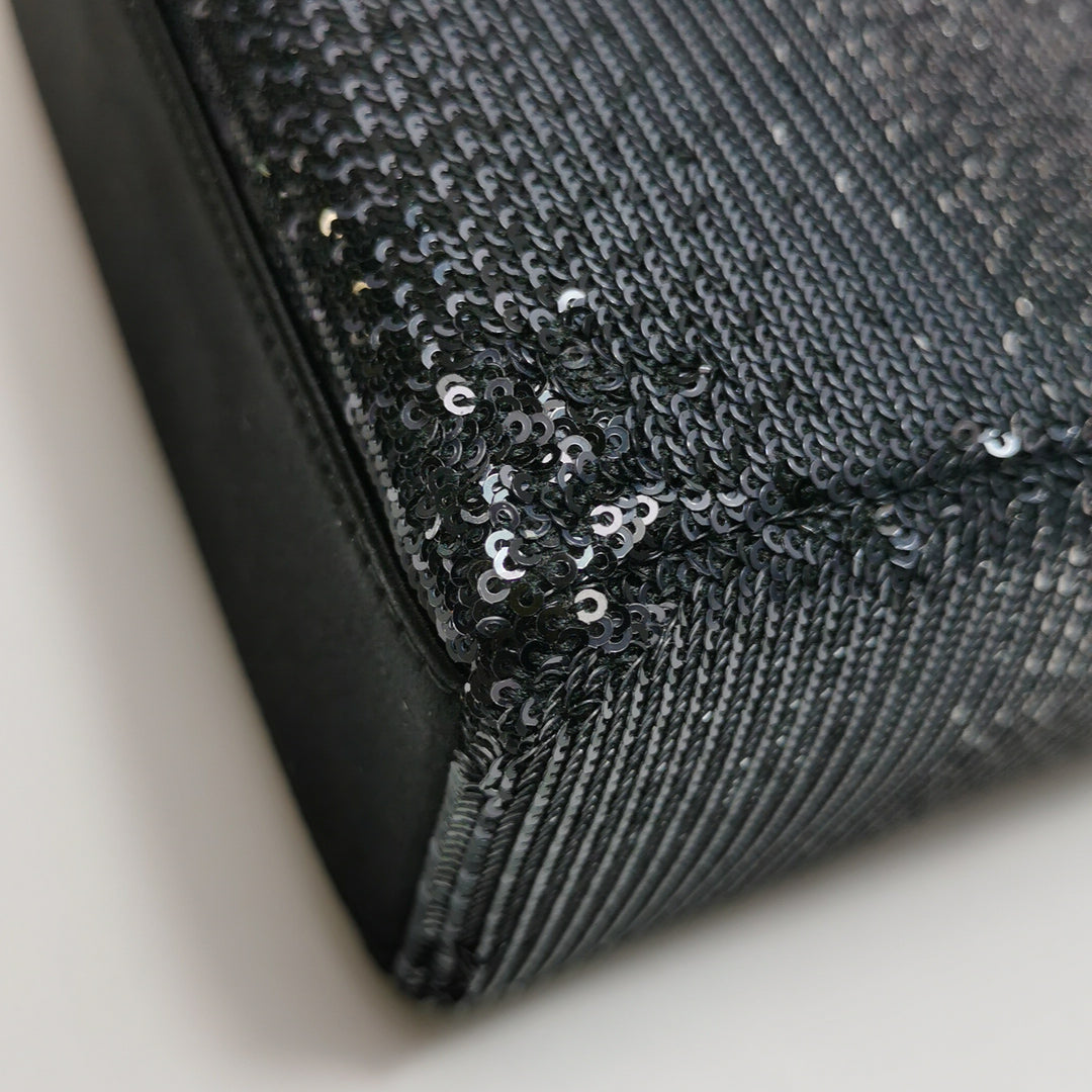 Dior Mini Lady Dior Satin Sequin Gradient Black Silver