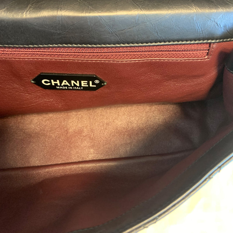 Chanel Classic Flap *Runway Rare* Hanger Large Reissue Bag In Black