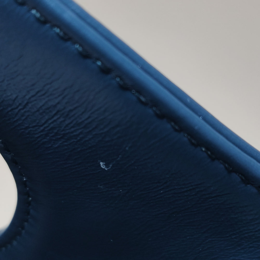 Chanel 31 Shopping Bag In Blue Green Quilted Shearling Leather Bag