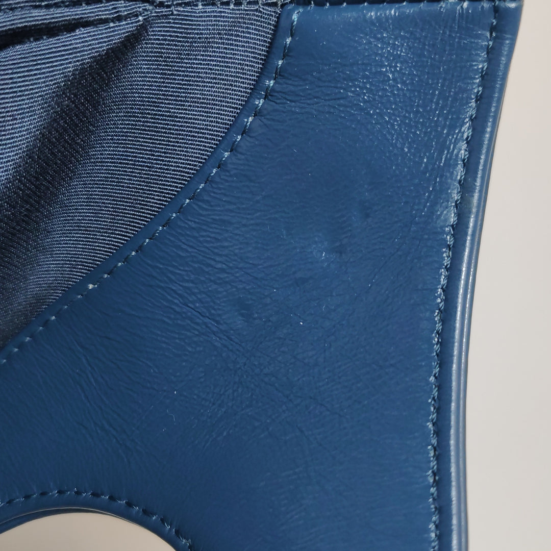 Chanel 31 Shopping Bag In Blue Green Quilted Shearling Leather Bag