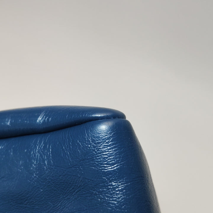 Chanel 31 Shopping Bag In Blue Green Quilted Shearling Leather Bag