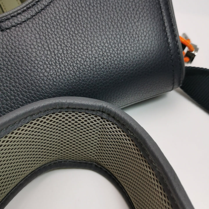 Christian Dior × Sacai Saddle Leather Technical Fabric Shoulder Bag