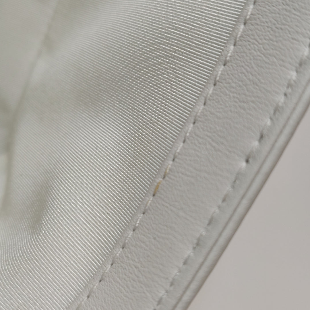 Chanel Medium Sequin Boy Bag in White