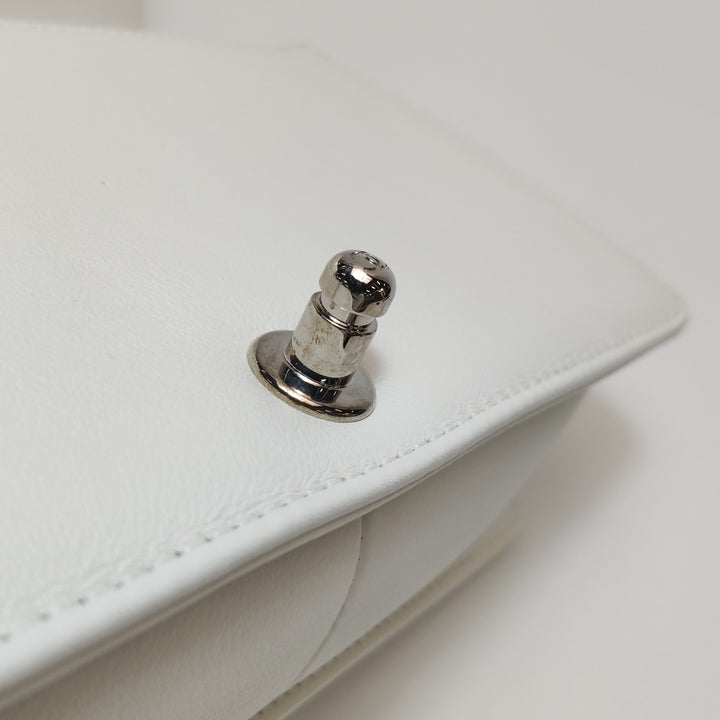 Chanel Medium Sequin Boy Bag in White