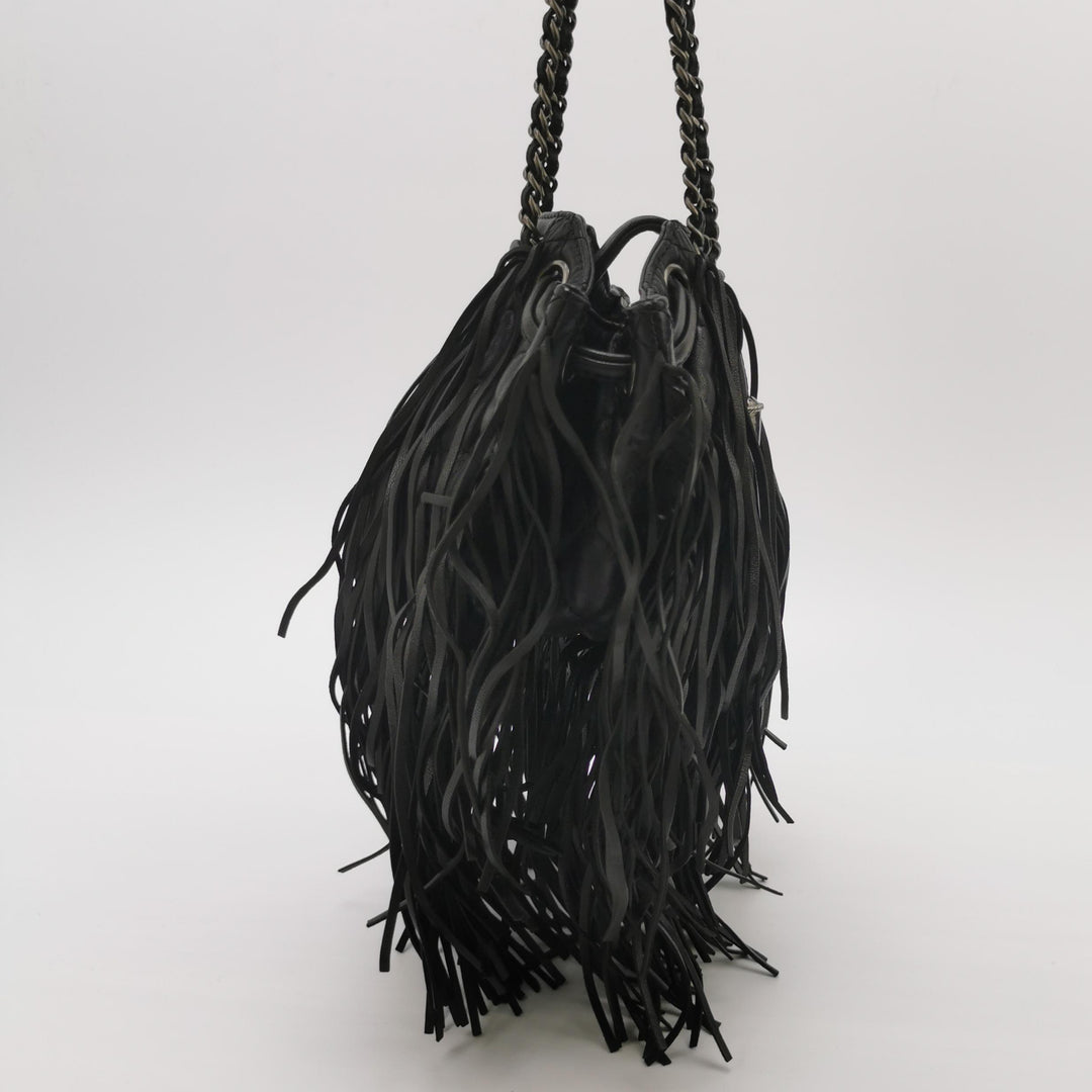Chanel Paris-Dallas Drawstring Fringe Leather Shoulder Bag