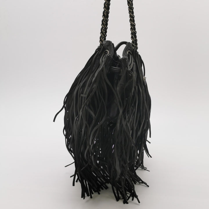 Chanel Paris-Dallas Drawstring Fringe Leather Shoulder Bag