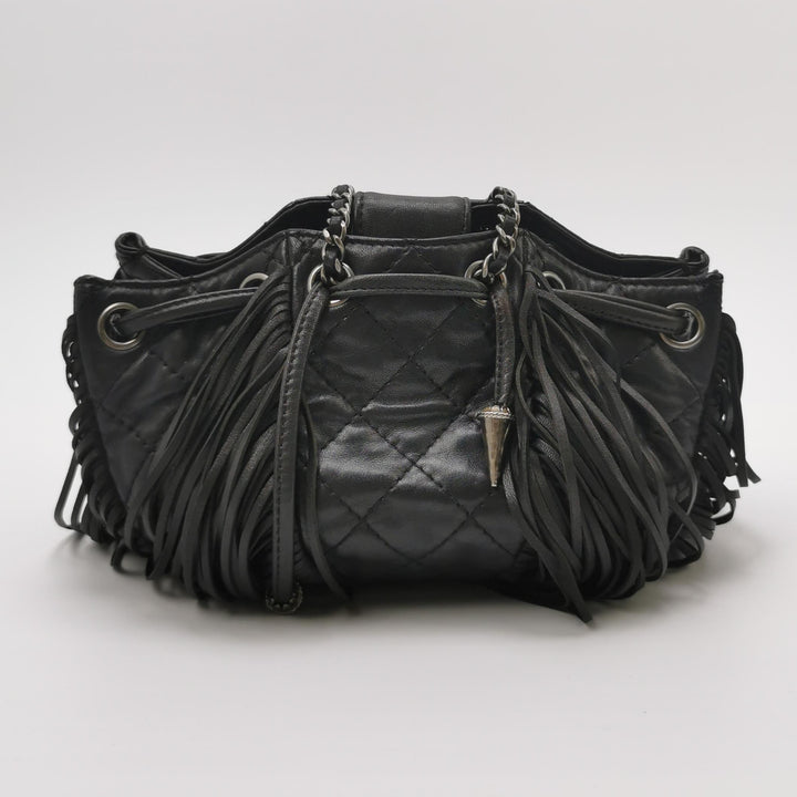 Chanel Paris-Dallas Drawstring Fringe Leather Shoulder Bag