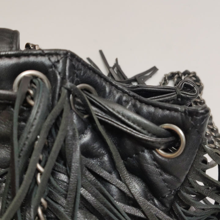 Chanel Paris-Dallas Drawstring Fringe Leather Shoulder Bag