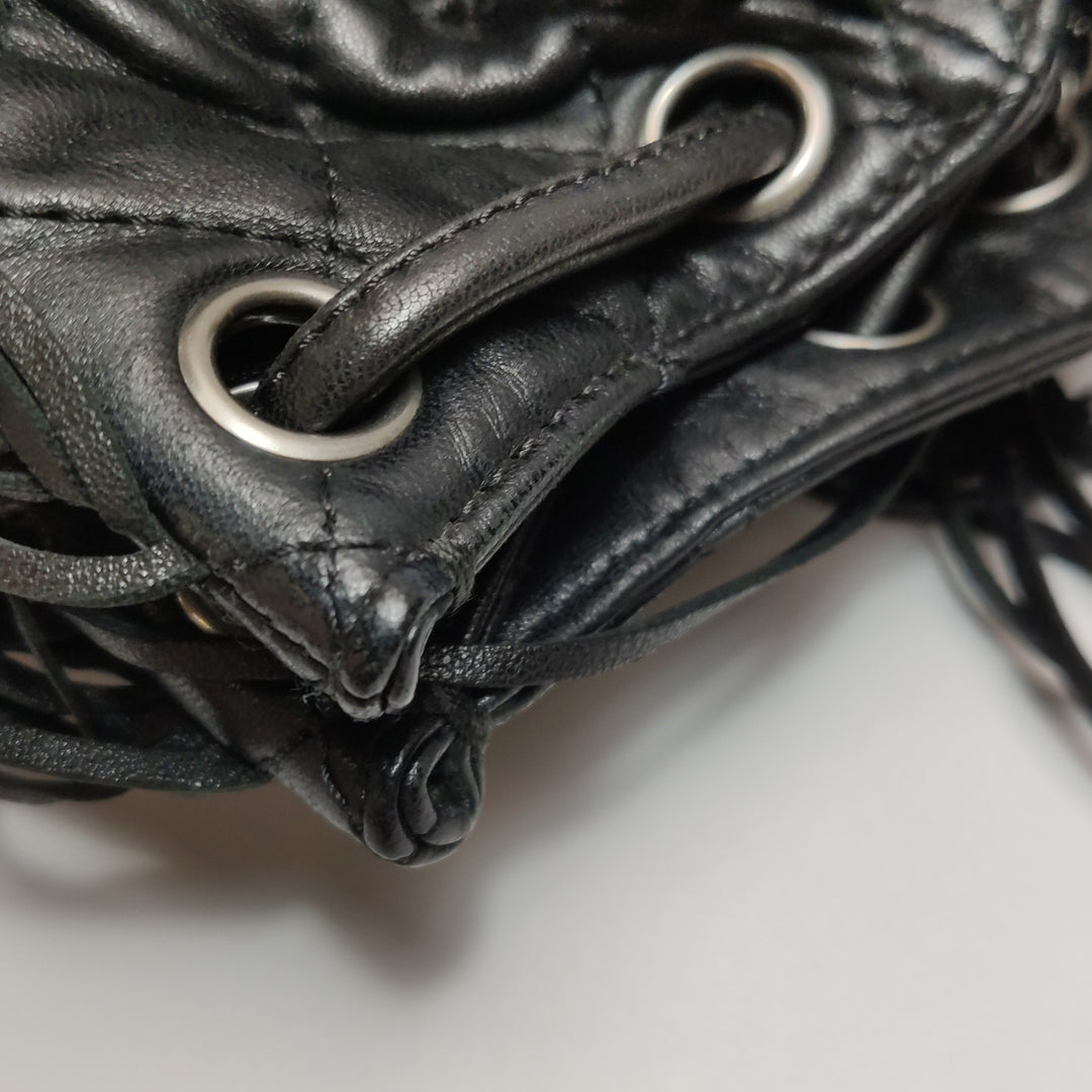 Chanel Paris-Dallas Drawstring Fringe Leather Shoulder Bag