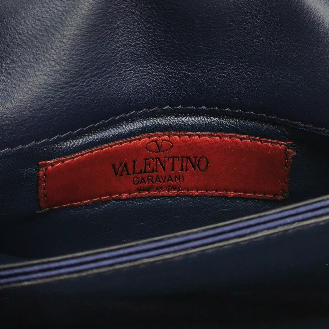 Valentino Cosmos Embroidered Satin Clutch