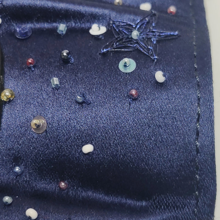 Valentino Cosmos Embroidered Satin Clutch