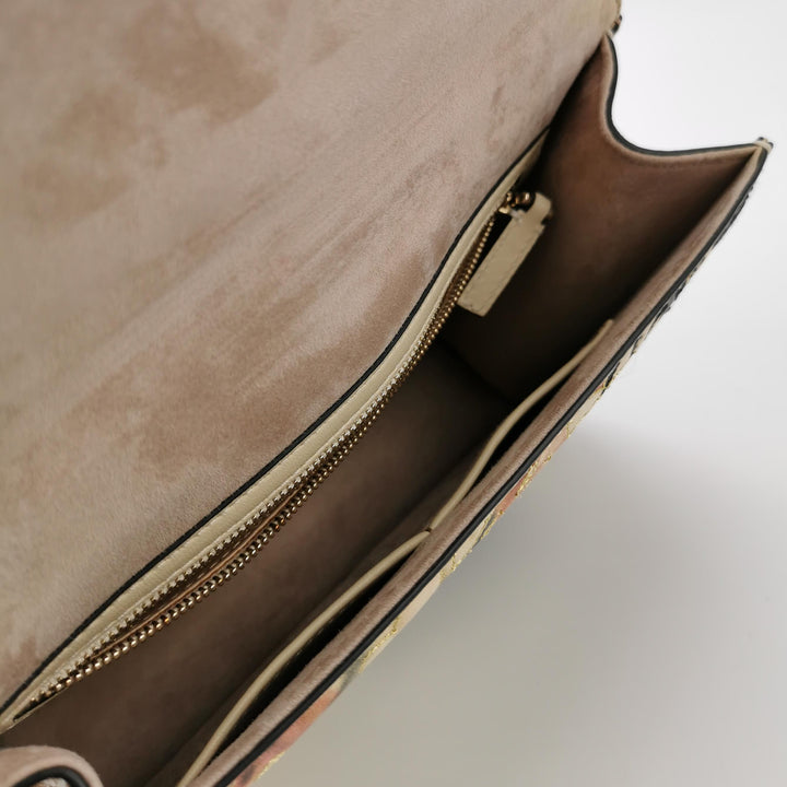 Valentino Garavani Glam Lock Embroidered Leather Medium Shoulder Bag