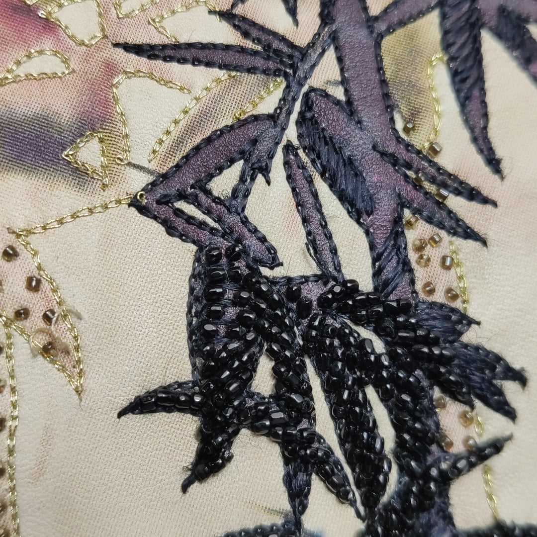 Valentino Garavani Glam Lock Embroidered Leather Medium Shoulder Bag