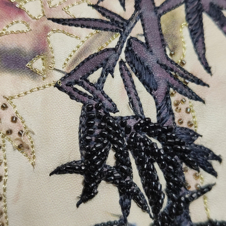 Valentino Garavani Glam Lock Embroidered Leather Medium Shoulder Bag