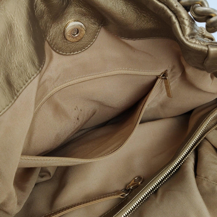 Chanel Paris-Venice Ca D’ Oro Embroidered Gold Leather Tote Bag