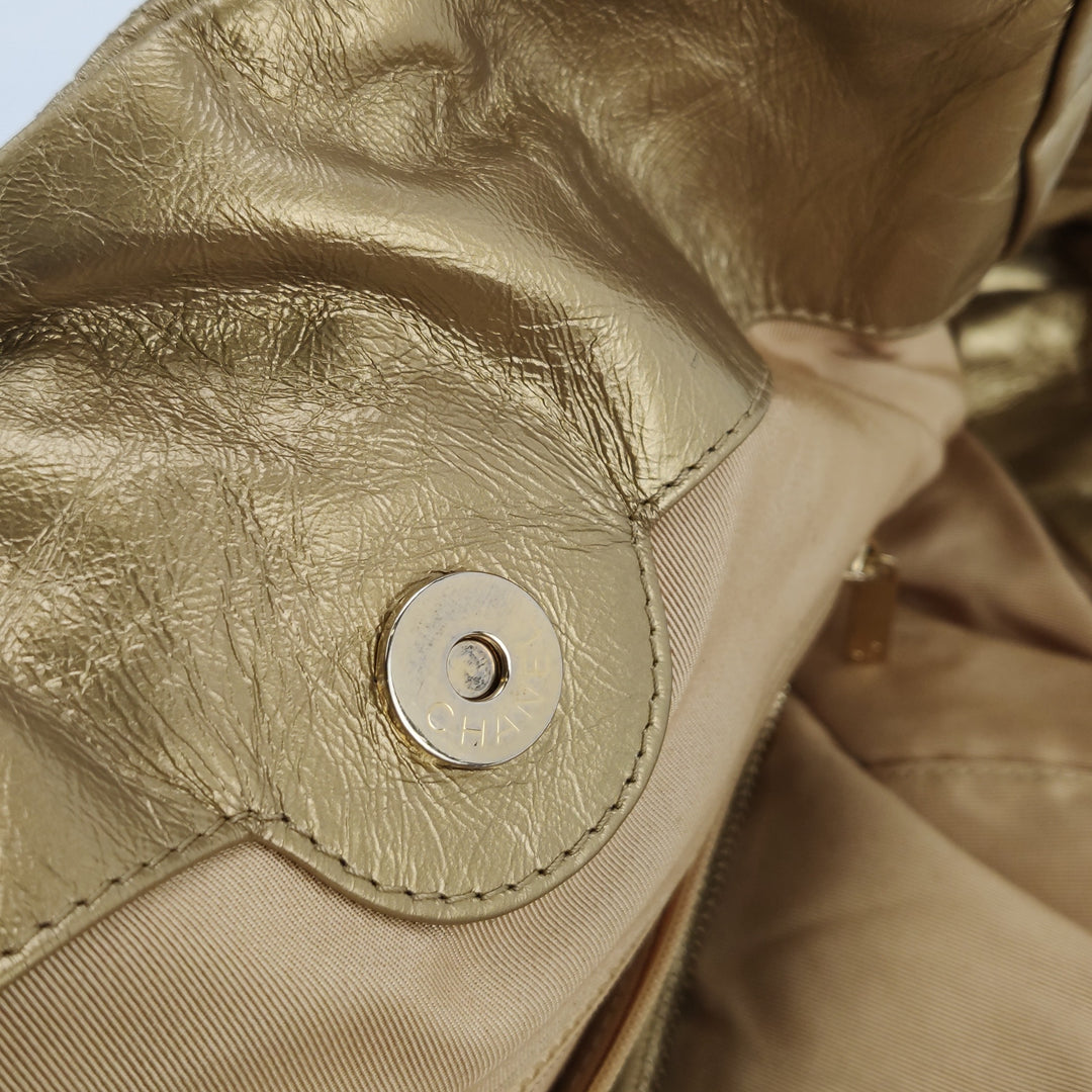 Chanel Paris-Venice Ca D’ Oro Embroidered Gold Leather Tote Bag