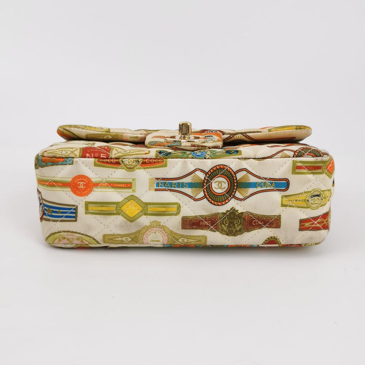 Chanel Mini Rectangular Flap Bag Classic Cigar Label Printed
