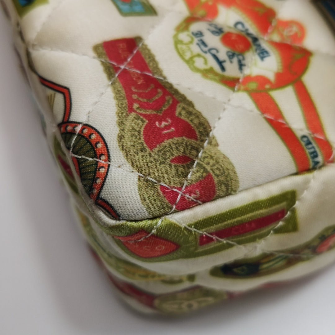 Chanel Mini Rectangular Flap Bag Classic Cigar Label Printed