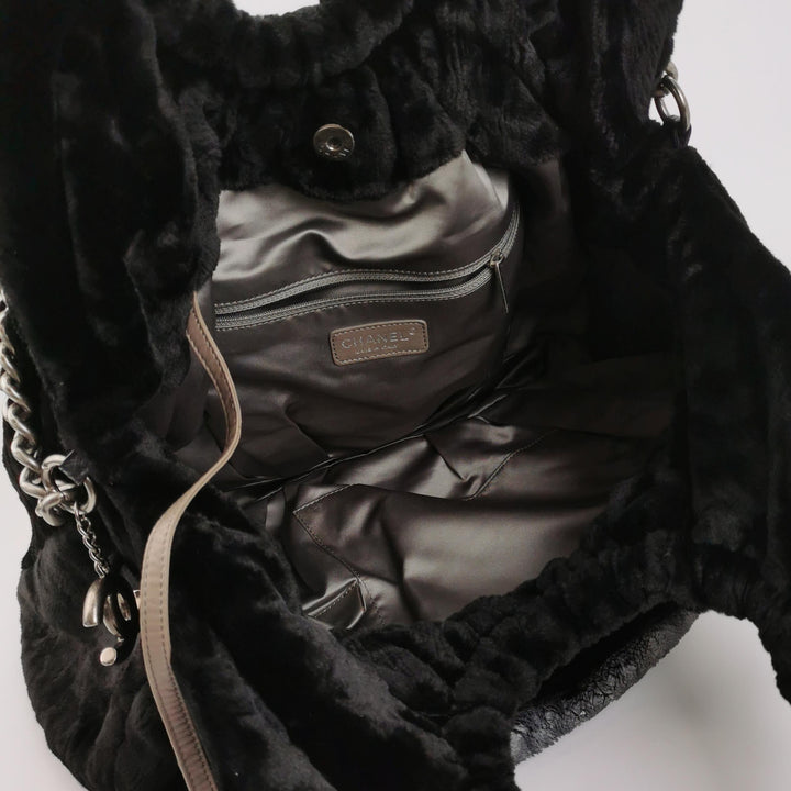 Chanel Black 2way Handbag CC Logo