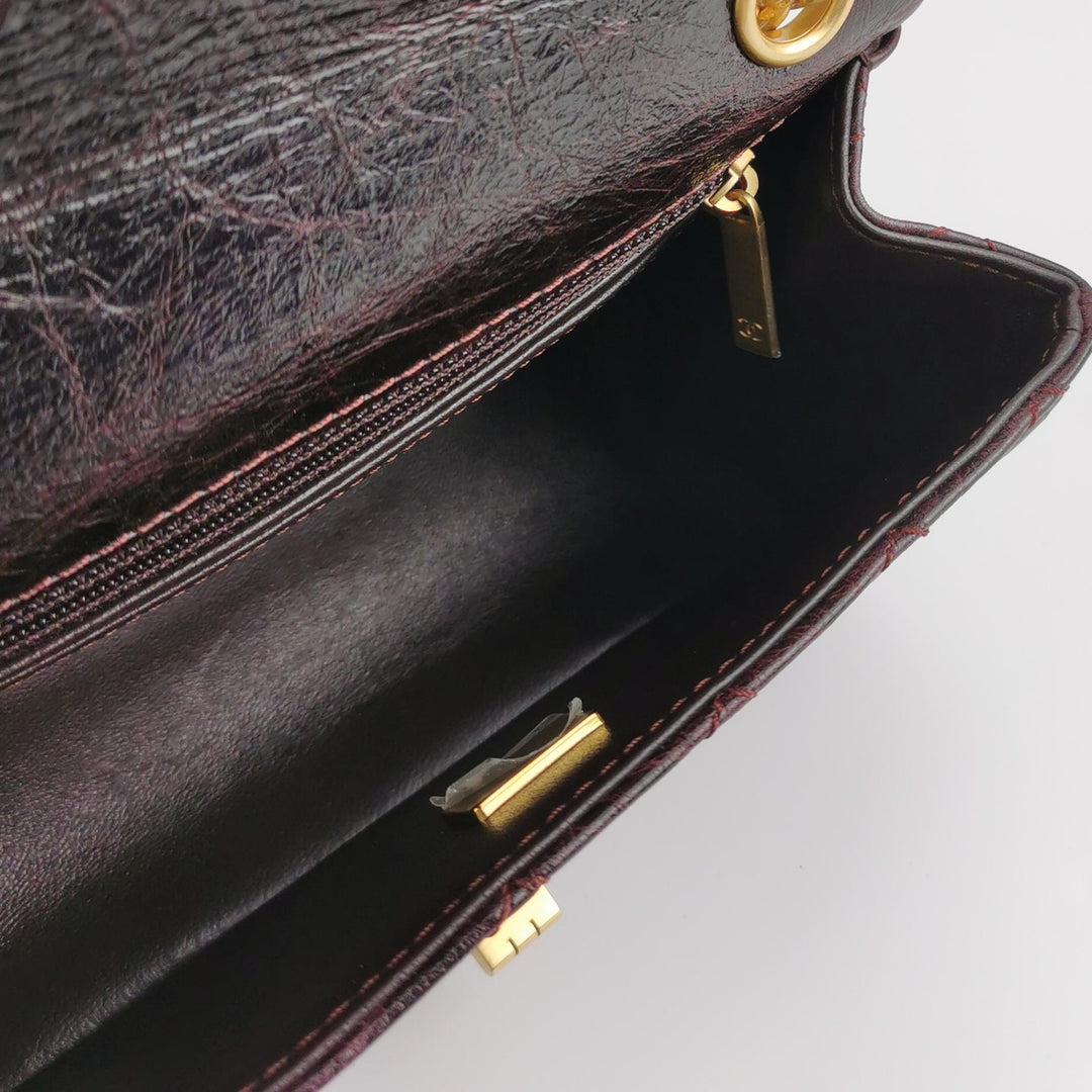 Chanel Aged Calfskin Quilted 2.55 Reissue 225 Flap Dark Burgundy