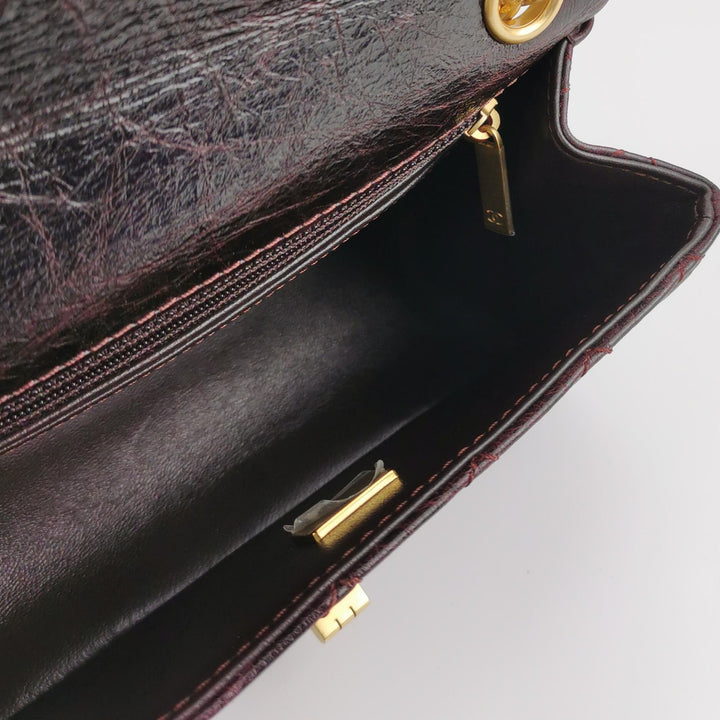 Chanel Aged Calfskin Quilted 2.55 Reissue 225 Flap Dark Burgundy