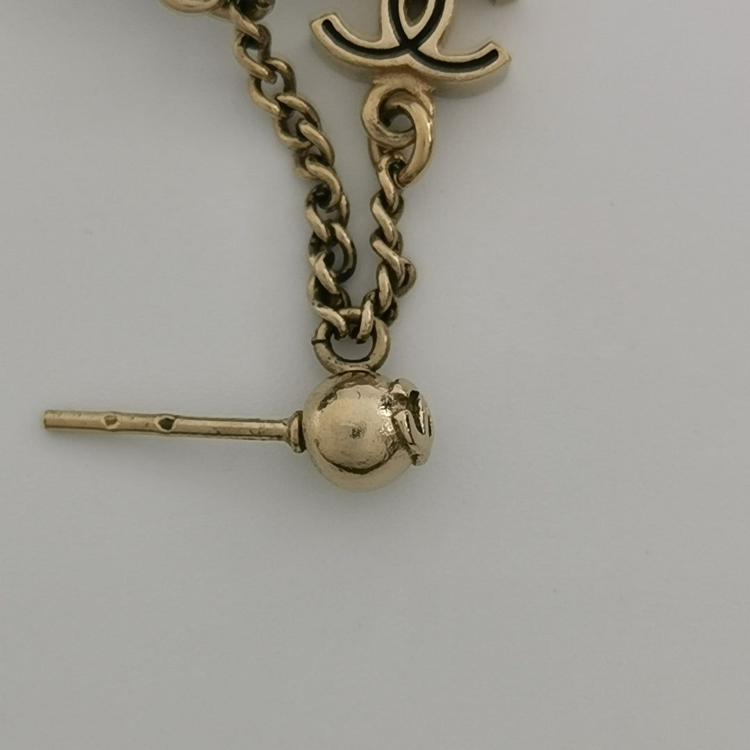 Chanel Melle Coco Marin Doll Pierced Dangle Earrings