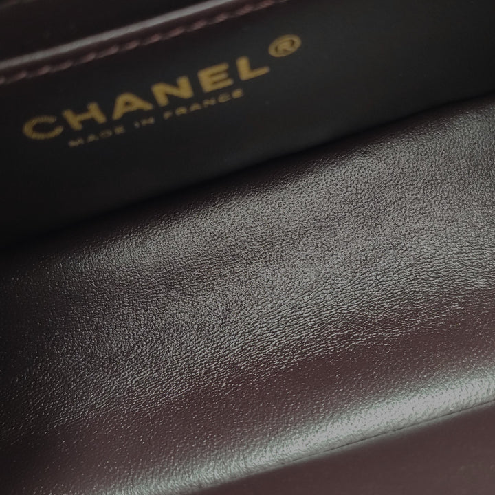 Chanel Aged Calfskin Quilted 2.55 Reissue 225 Flap Dark Burgundy