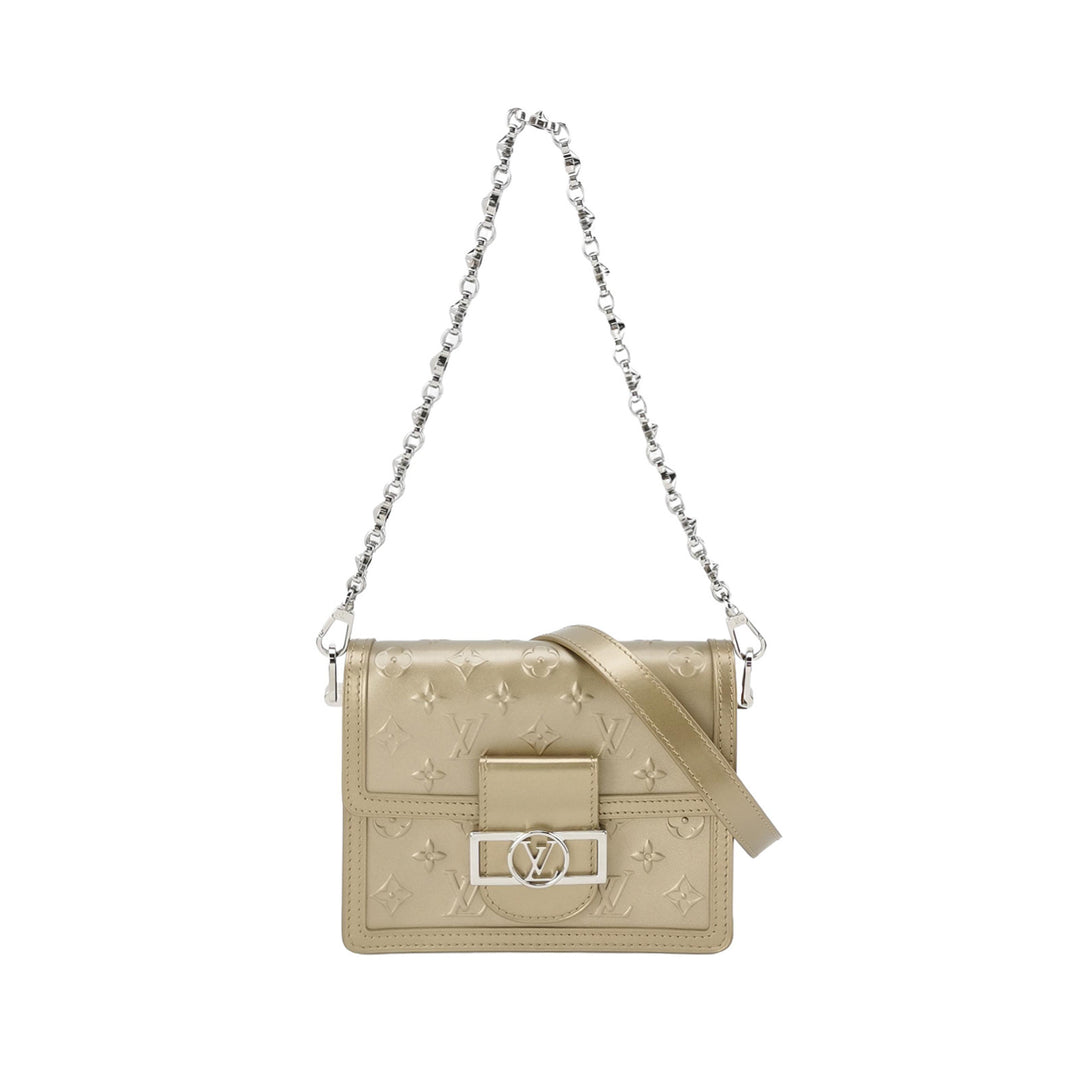 Louis Vuitton Mini Dauphine Shoulder Bag Monogram Leather