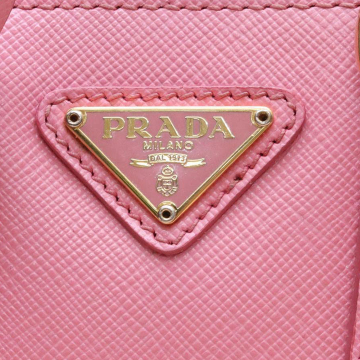 Prada Pink Saffiano Lux Leather Mini Promenade Crossbody Bag