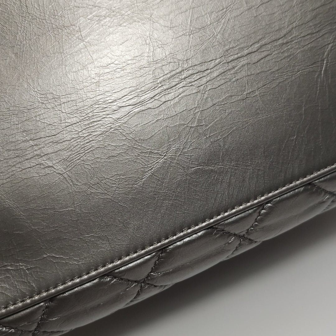 Chanel Chain Me Tote Grey Leather