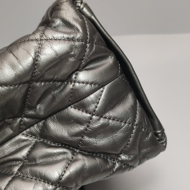 Chanel Chain Me Tote Grey Leather