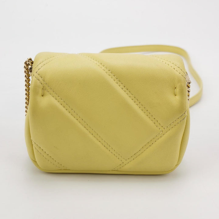 Bulgari Serpenti Cabochon Micro Bag In Yellow Leather