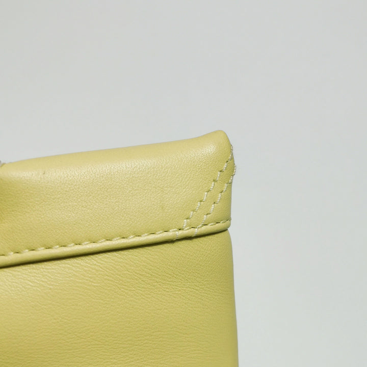Bulgari Serpenti Cabochon Micro Bag In Yellow Leather