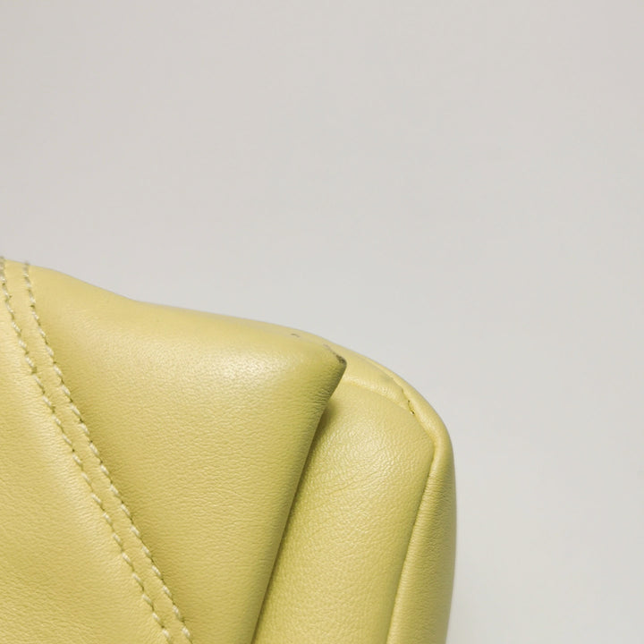 Bulgari Serpenti Cabochon Micro Bag In Yellow Leather