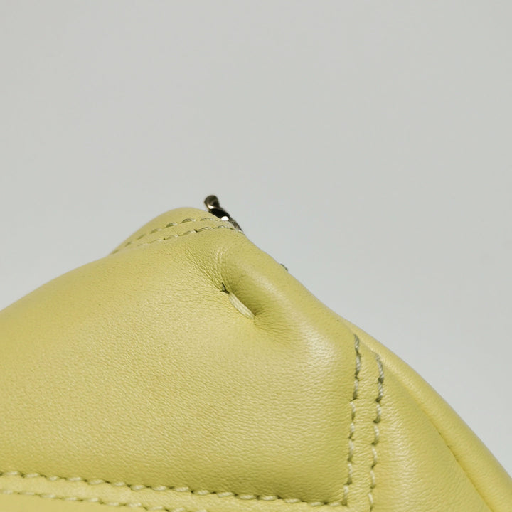 Bulgari Serpenti Cabochon Micro Bag In Yellow Leather