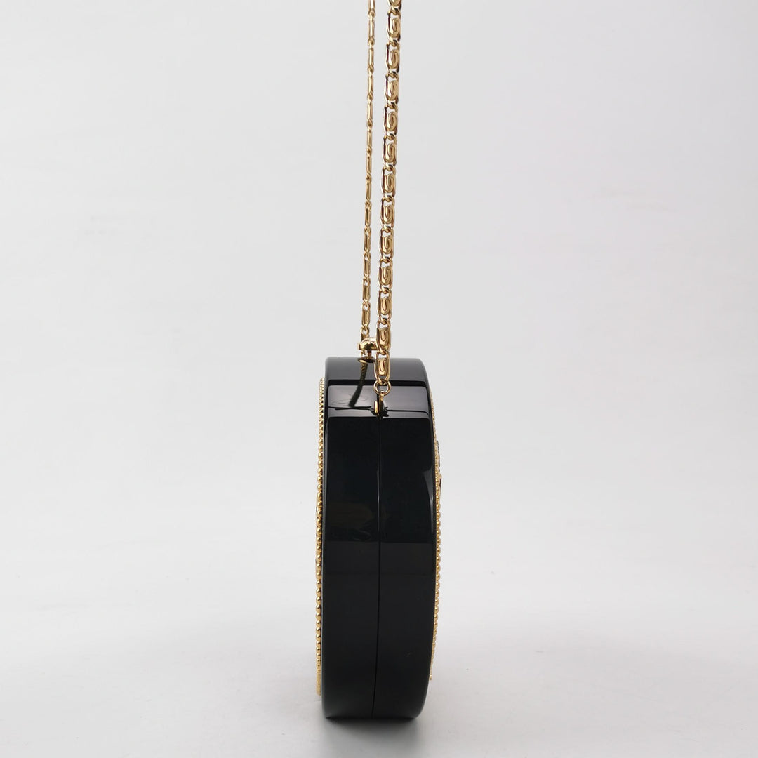 Chanel Minaudière Paris Cruise 2018 Owl Evening Bag In Black and Gold