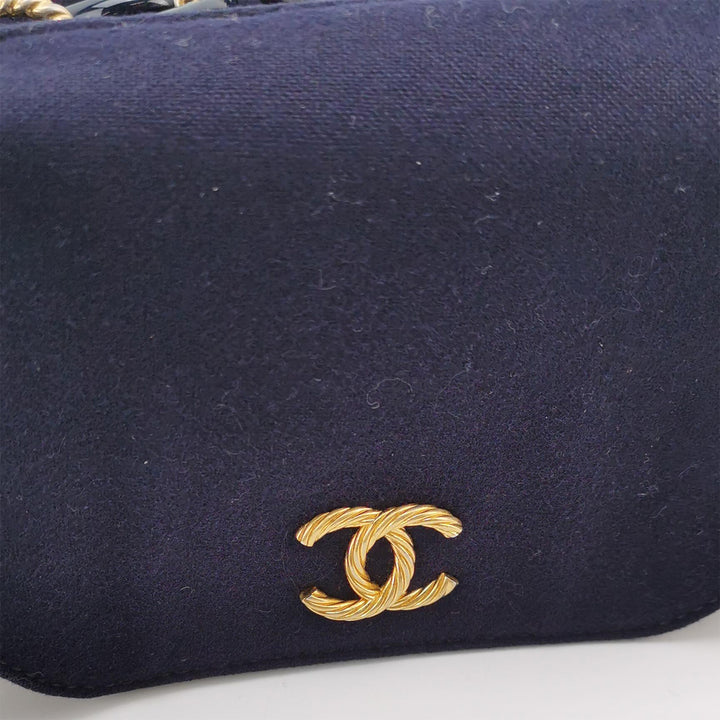 Chanel Paris-Hamburg Charms Bucket Bag Quilted Wool