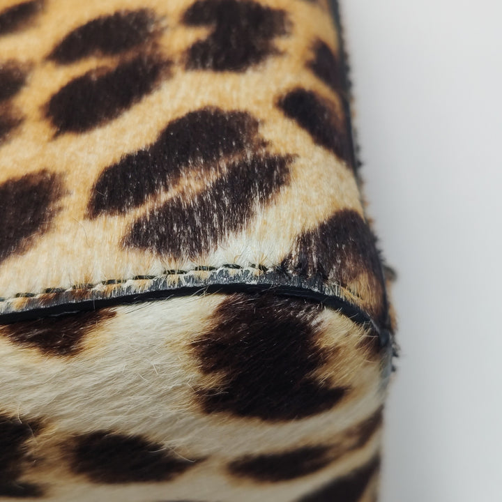 Dior Lady Dior In Medium Leopard Print Ponyhair Bag