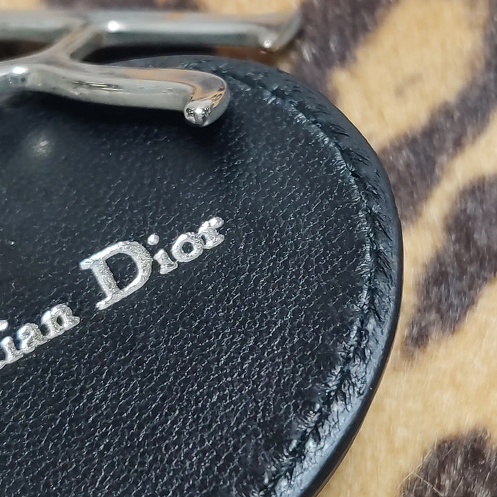 Dior Lady Dior In Medium Leopard Print Ponyhair Bag