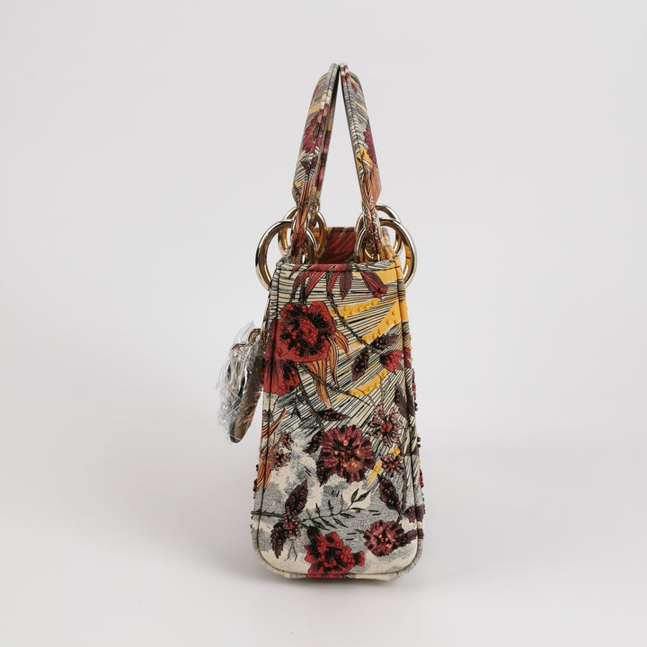 Dior Mini Lady Dior Embroidered PhoenixRed Multicolour
