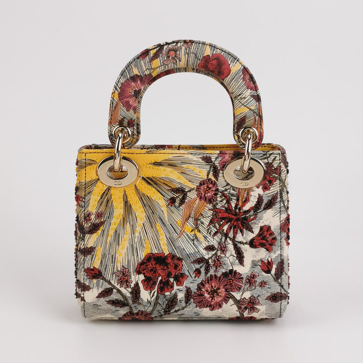 Dior Mini Lady Dior Embroidered PhoenixRed Multicolour