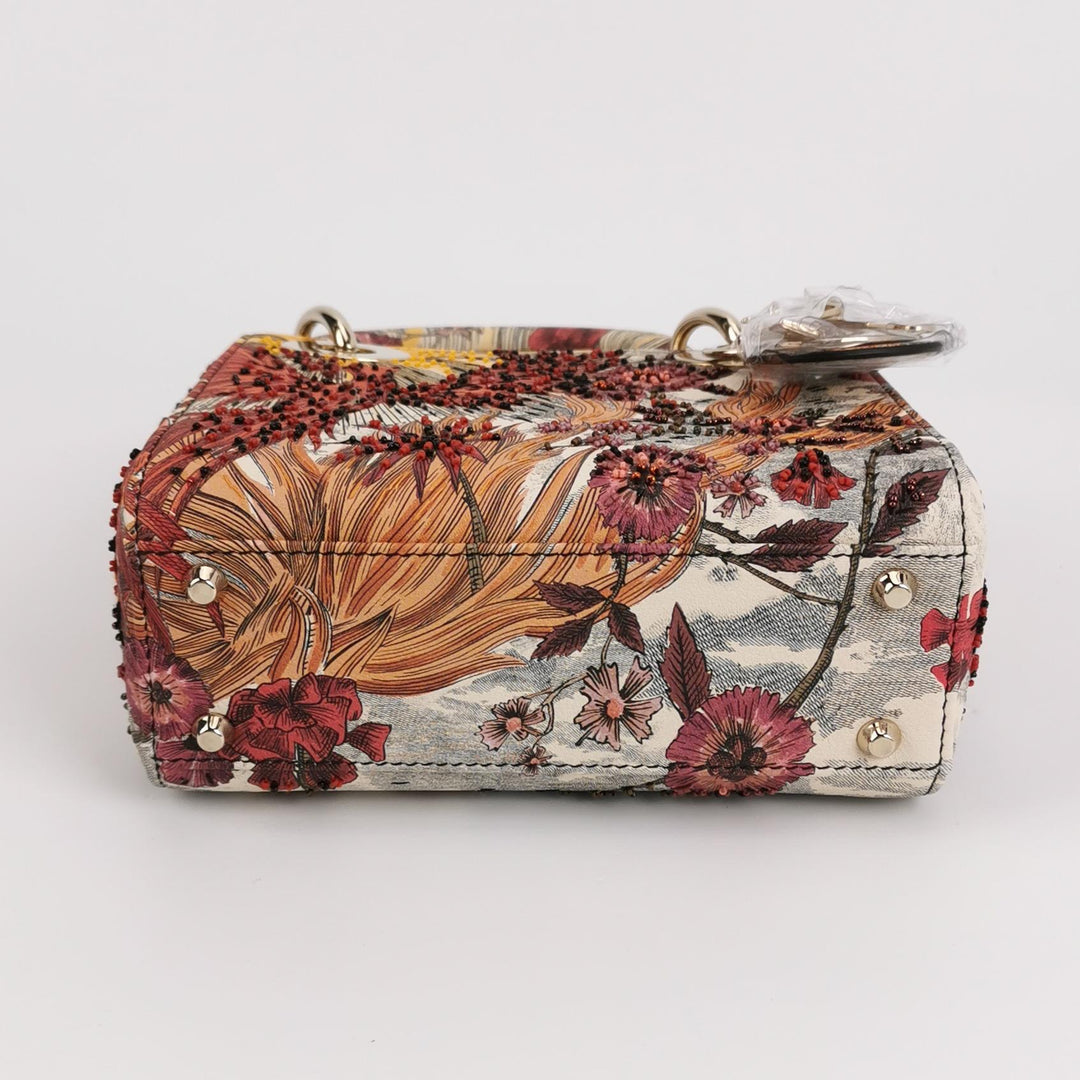 Dior Mini Lady Dior Embroidered PhoenixRed Multicolour