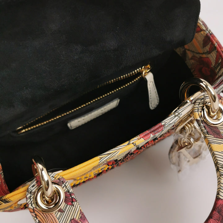 Dior Mini Lady Dior Embroidered PhoenixRed Multicolour