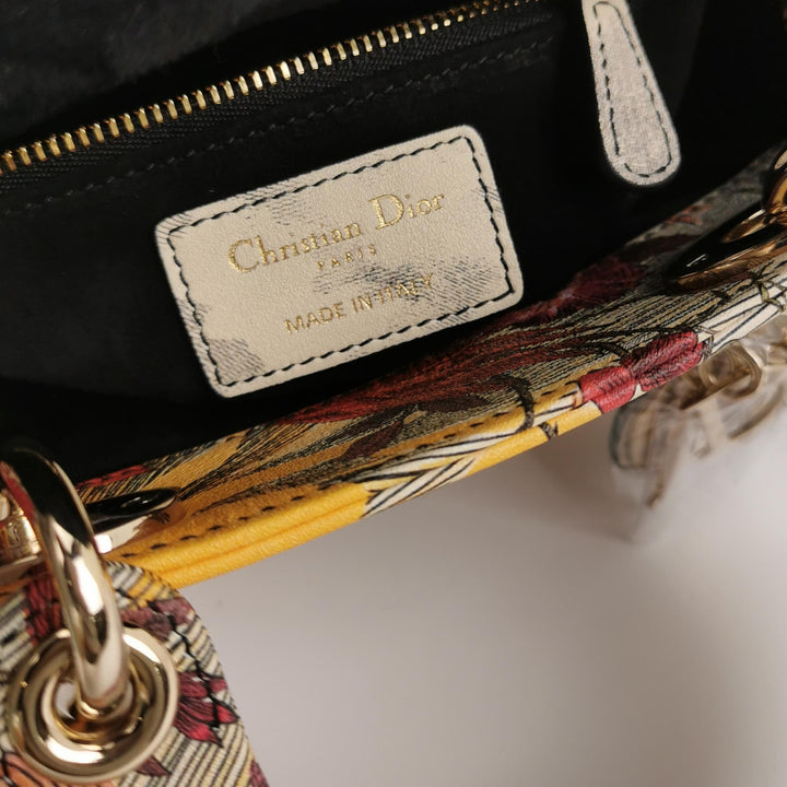 Dior Mini Lady Dior Embroidered PhoenixRed Multicolour