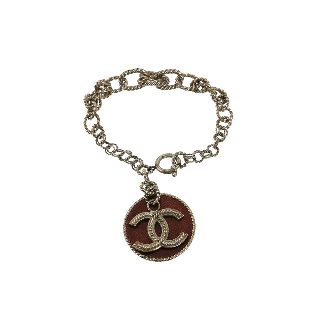 Chanel CC Logo No.5 Red Chain Bracelets