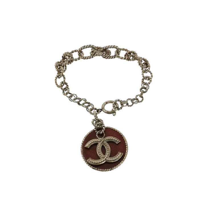 Chanel CC Logo No.5 Red Chain Bracelets
