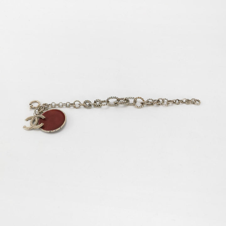Chanel CC Logo No.5 Red Chain Bracelets