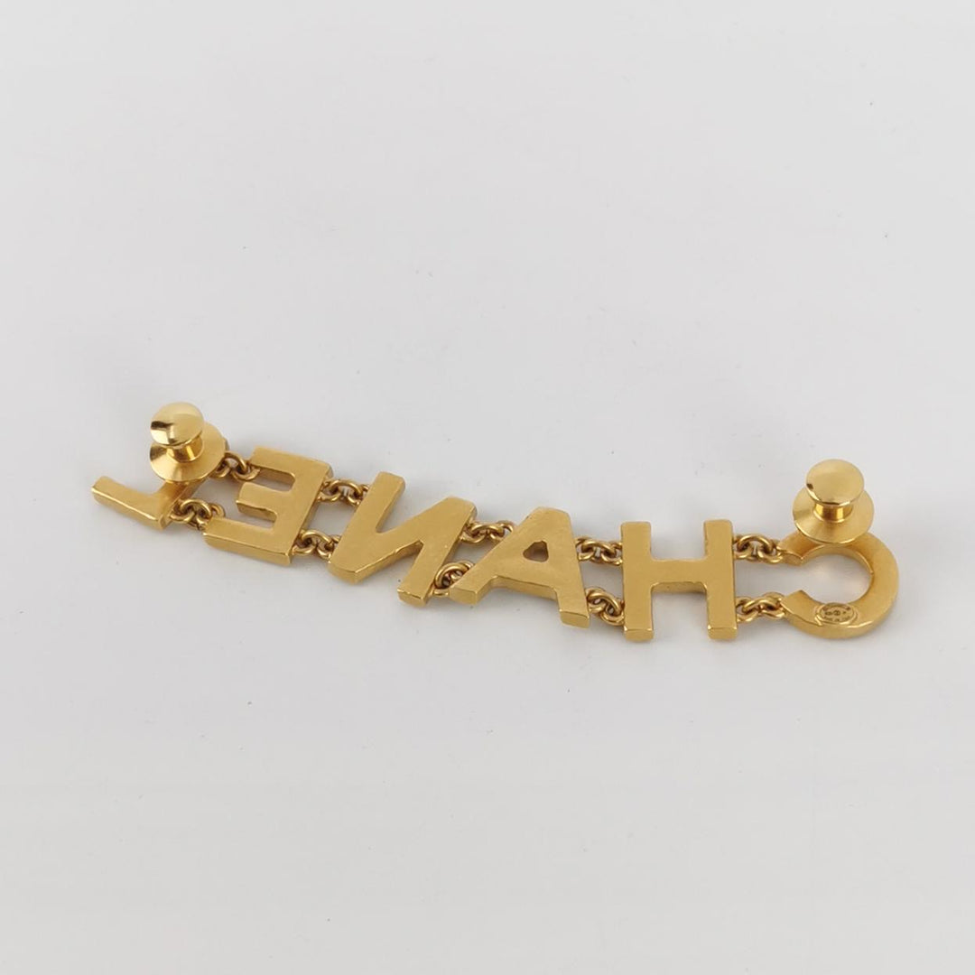 Chanel 2020 Strass Letter Logo Brooch